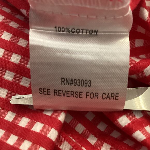 Tyler Böe Womens Reverse Check Sherri Button‎ Down Top Shirt Size 1o Red Gingham - Picture 8 of 8
